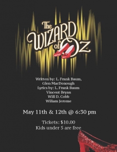 Bishop Carter CSS presents The Wizard of Oz on May 11 & 12