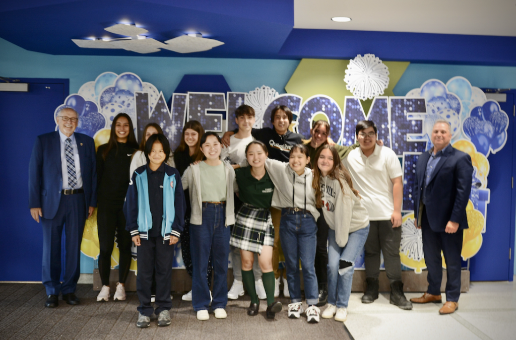 Group of students standing together