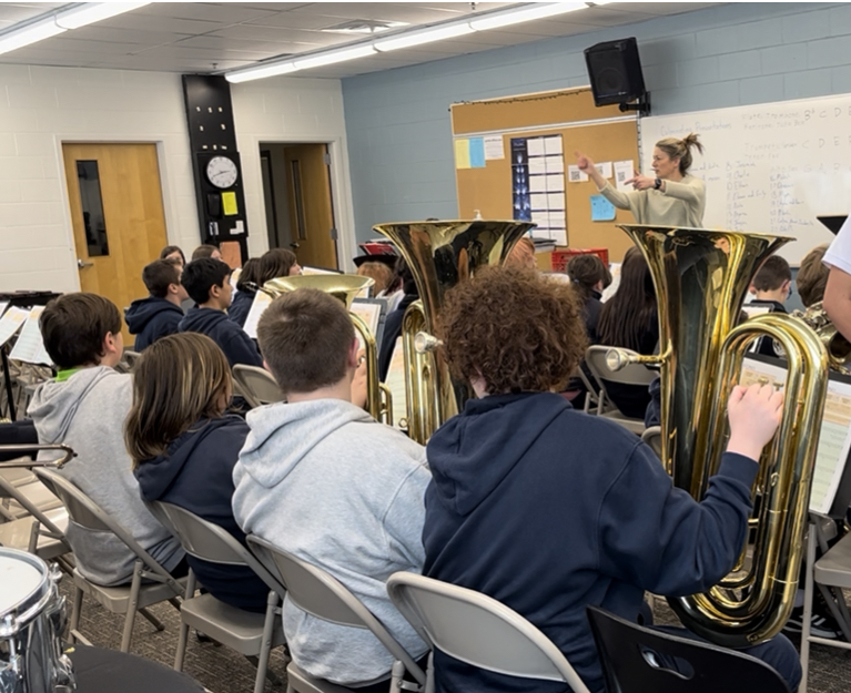 Grade 7 & 8 Students at Bishop Alexander Carter Begin a Junior Concert Band 